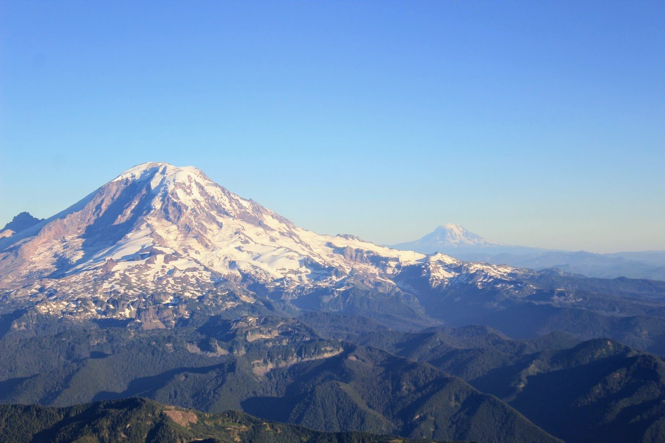 Mt Rainier and Mt Baker